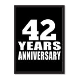 42 Years Anniversary - Portrait Frame Photo Tile