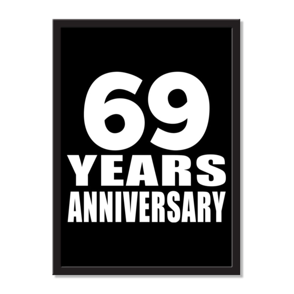 69 Years Anniversary - Portrait Frame Photo Tile