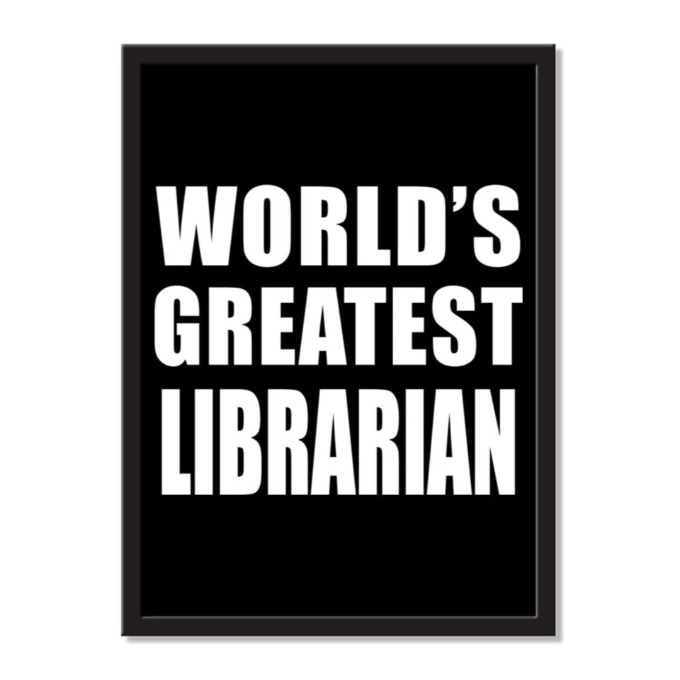 World's Greatest Librarian - Portrait Frame Photo Tile