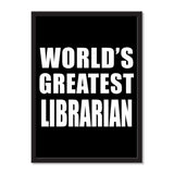 World's Greatest Librarian - Portrait Frame Photo Tile