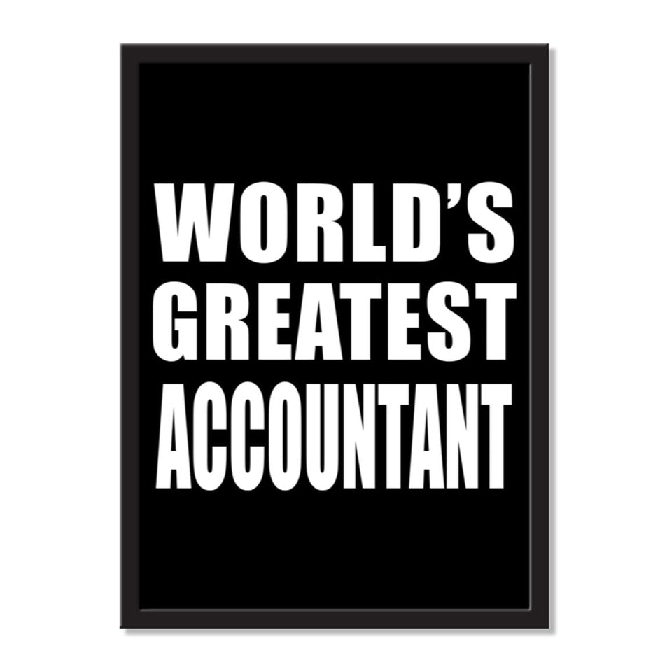 World's Greatest Accountant - Portrait Frame Photo Tile