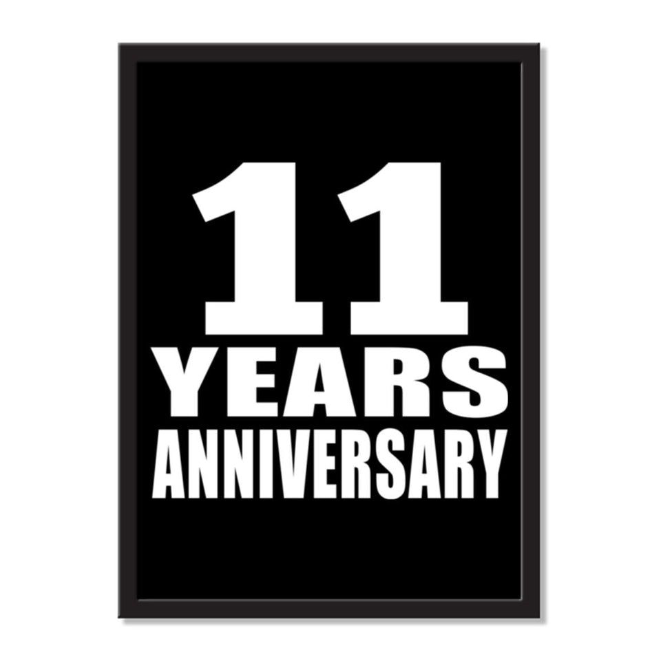 11 Years Anniversary - Portrait Frame Photo Tile