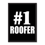 Number One #1 Roofer - Portrait Frame Photo Tile