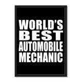 World's Best Automobile Mechanic - Portrait Frame Photo Tile