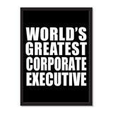 World's Greatest Corporate Executive - Portrait Frame Photo Tile