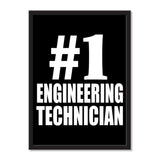 Number One #1 Engineering Technician - Portrait Frame Photo Tile