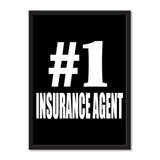 Number One #1 Insurance Agent - Portrait Frame Photo Tile