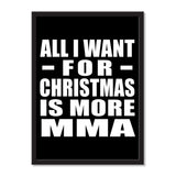 All I Want For Christmas Is More MMA - Portrait Frame Photo Tile
