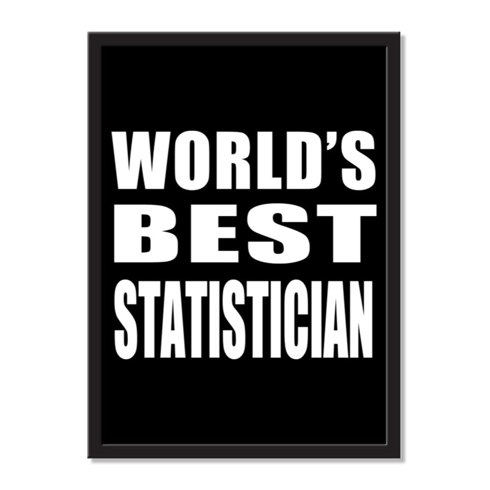 World's Best Statistician - Portrait Frame Photo Tile