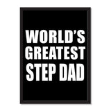 World's Greatest Step Dad - Portrait Frame Photo Tile