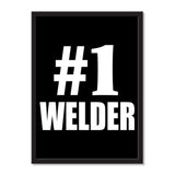 Number One #1 Welder - Portrait Frame Photo Tile
