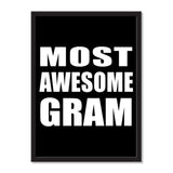 Most Awesome Gram - Portrait Frame Photo Tile
