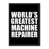 World's Greatest Machine Repairer - Portrait Frame Photo Tile