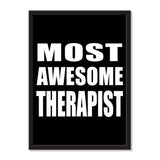 Most Awesome Therapist - Portrait Frame Photo Tile