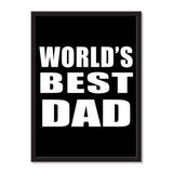 World's Best Dad - Portrait Frame Photo Tile