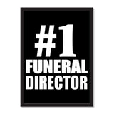 Number One #1 Funeral Director - Portrait Frame Photo Tile