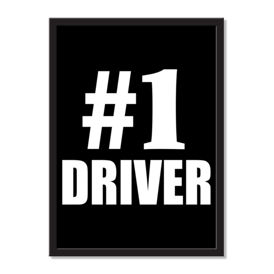 Number One #1 Driver - Portrait Frame Photo Tile