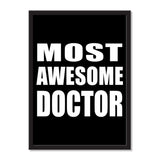 Most Awesome Doctor - Portrait Frame Photo Tile
