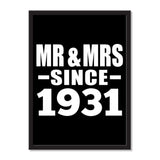 Mr & Mrs Since 1931 - Portrait Frame Photo Tile