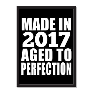 Made In 2017 Aged to Perfection - Portrait Frame Photo Tile