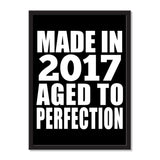 Made In 2017 Aged to Perfection - Portrait Frame Photo Tile