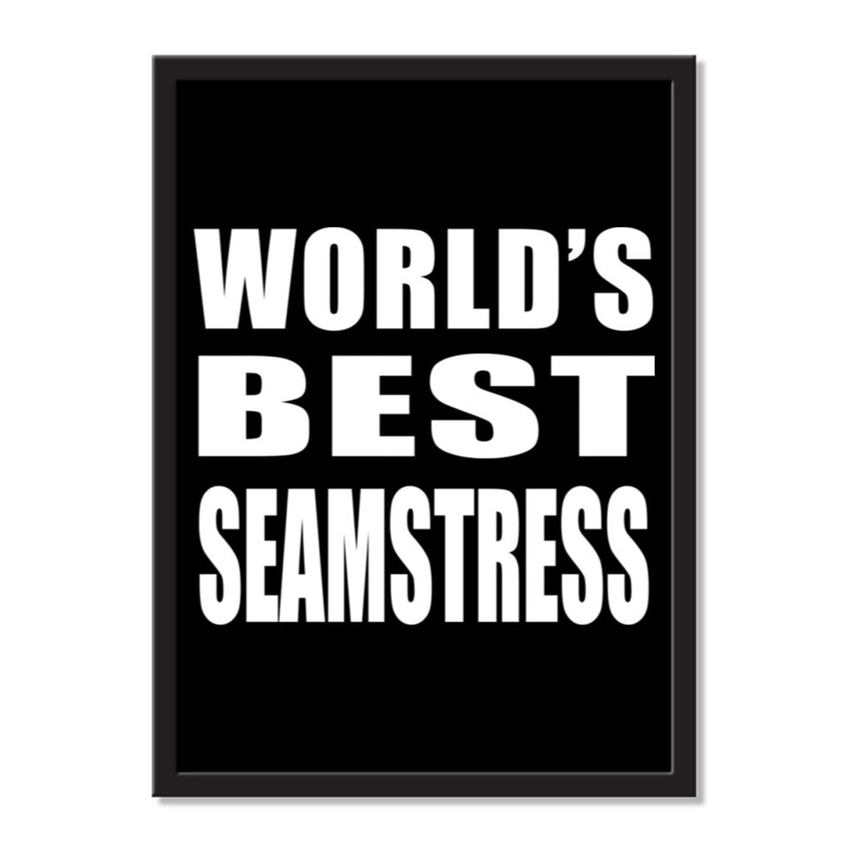 World's Best Seamstress - Portrait Frame Photo Tile