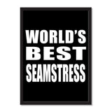 World's Best Seamstress - Portrait Frame Photo Tile