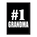 Number One #1 Grandma - Portrait Frame Photo Tile