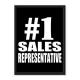 Number One #1 Sales Representative - Portrait Frame Photo Tile