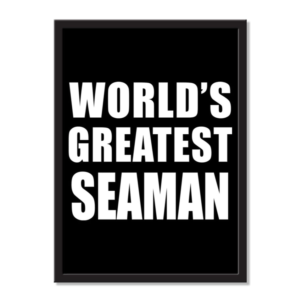 World's Greatest Seaman - Portrait Frame Photo Tile