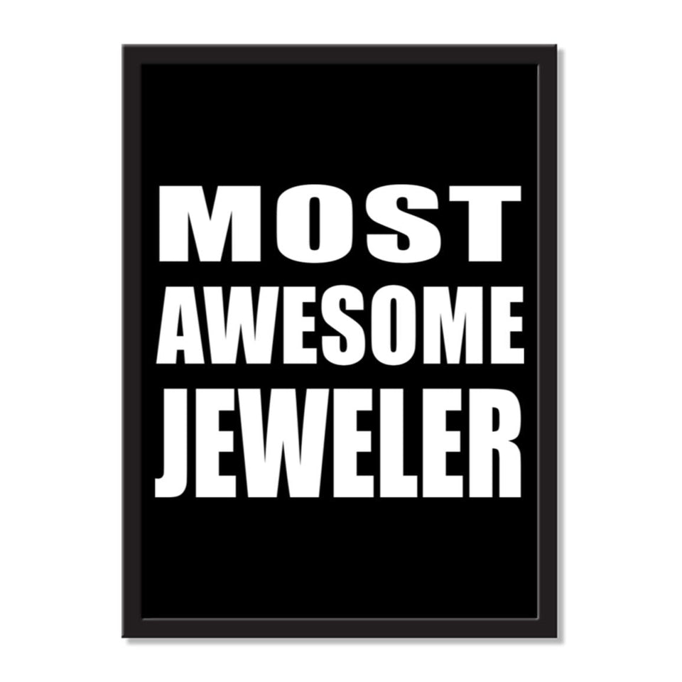 Most Awesome Jeweler - Portrait Frame Photo Tile