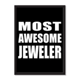 Most Awesome Jeweler - Portrait Frame Photo Tile