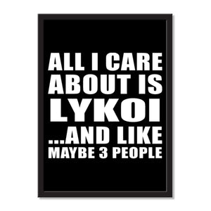 All I Care About Is Lykoi And Like Maybe 3 People - Portrait Frame Photo Tile