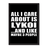 All I Care About Is Lykoi And Like Maybe 3 People - Portrait Frame Photo Tile