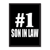 Number One #1 Son In Law - Portrait Frame Photo Tile