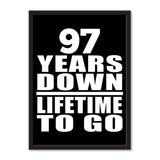 97 Years Down Lifetime To Go - Portrait Frame Photo Tile
