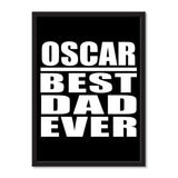 Oscar Best Dad Ever - Portrait Frame Photo Tile