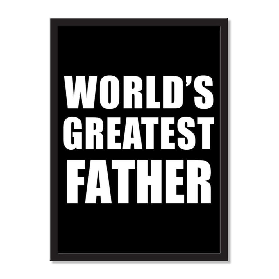 World's Greatest Father - Portrait Frame Photo Tile