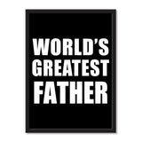 World's Greatest Father - Portrait Frame Photo Tile