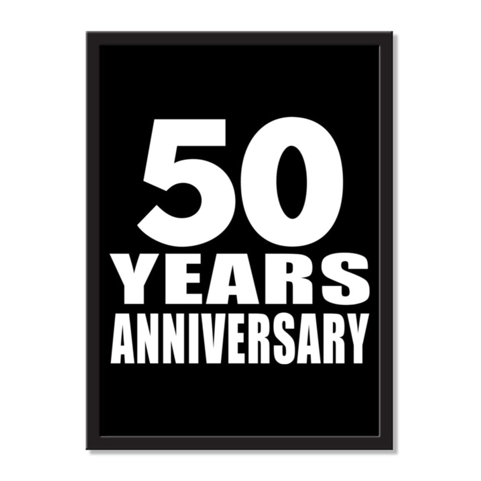 50 Years Anniversary - Portrait Frame Photo Tile