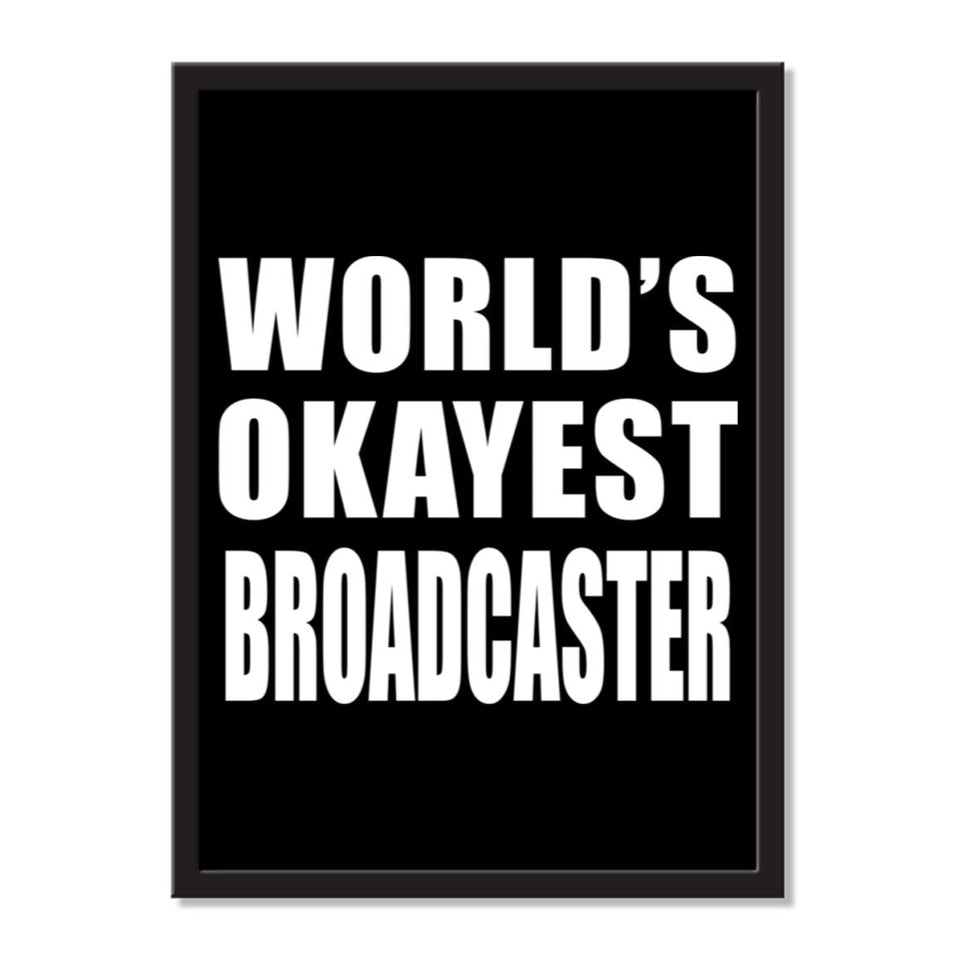 World's Okayest Broadcaster - Portrait Frame Photo Tile