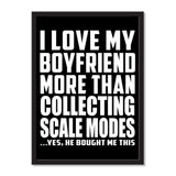 I Love My Boyfriend More Than Collecting Scale Modes ...He Bought Me This - Portrait Frame Photo Tile