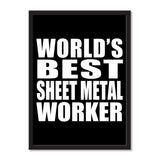 World's Best Sheet Metal Worker - Portrait Frame Photo Tile