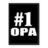 Number One #1 Opa - Portrait Frame Photo Tile