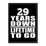 29 Years Down Lifetime To Go - Portrait Frame Photo Tile