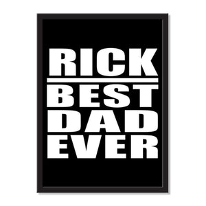 Rick Best Dad Ever - Portrait Frame Photo Tile