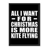 All I Want For Christmas Is More Kite Flying - Portrait Frame Photo Tile