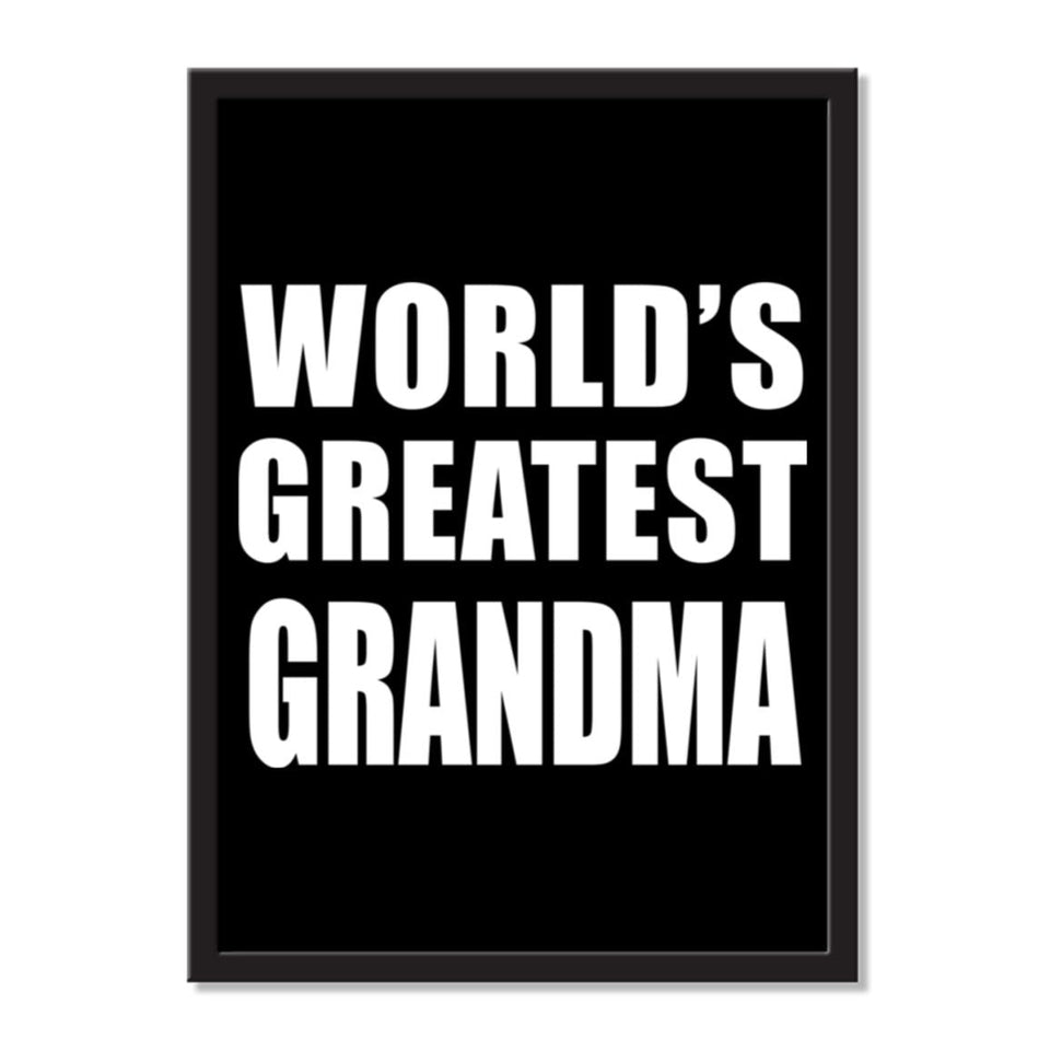 World's Greatest Grandma - Portrait Frame Photo Tile