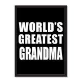 World's Greatest Grandma - Portrait Frame Photo Tile