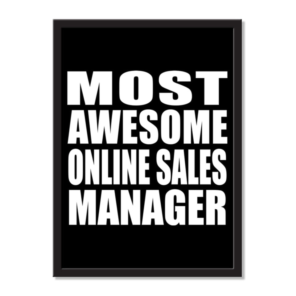 Most Awesome Online Sales Manager - Portrait Frame Photo Tile